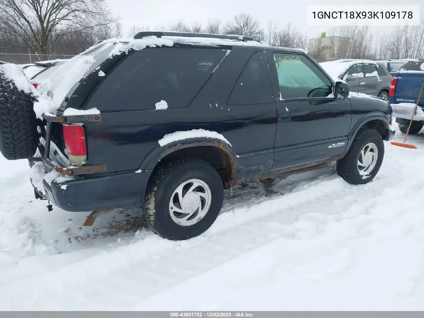1GNCT18X93K109178 2003 Chevrolet Blazer Ls