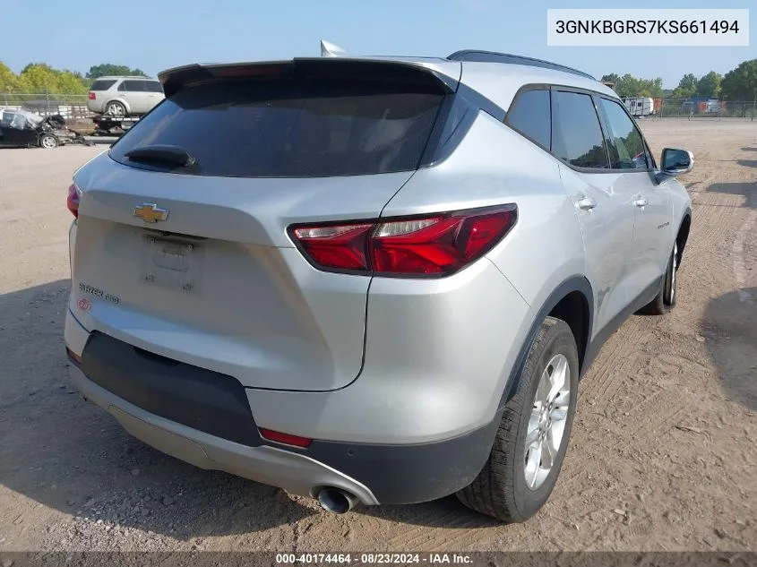 3GNKBGRS7KS661494 2019 Chevrolet Blazer