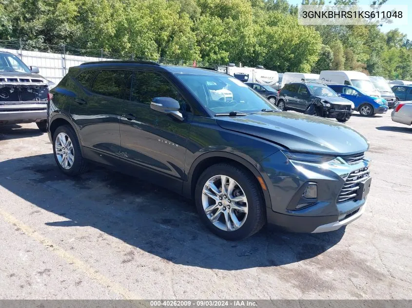 2019 Chevrolet Blazer VIN: 3GNKBHRS1KS611048 Lot: 40262009