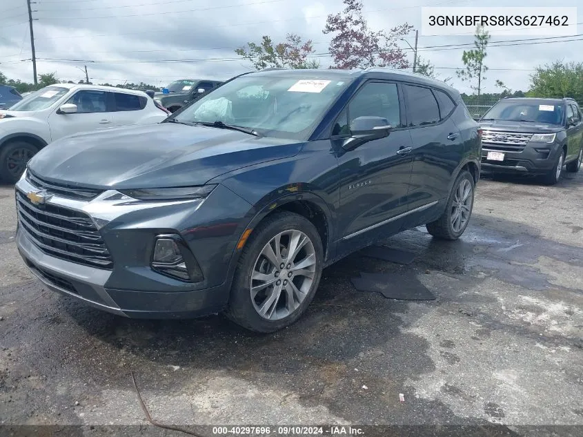 2019 Chevrolet Blazer Premier VIN: 3GNKBFRS8KS627462 Lot: 40297696