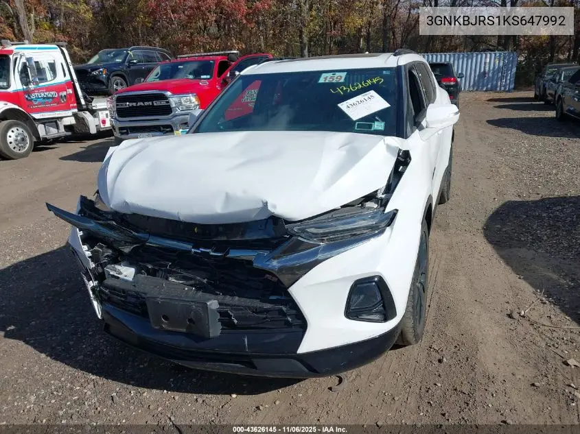 3GNKBJRS1KS647992 2019 Chevrolet Blazer Rs