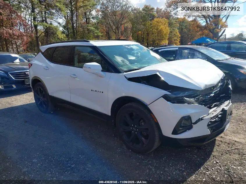 3GNKBJRS1KS647992 2019 Chevrolet Blazer Rs