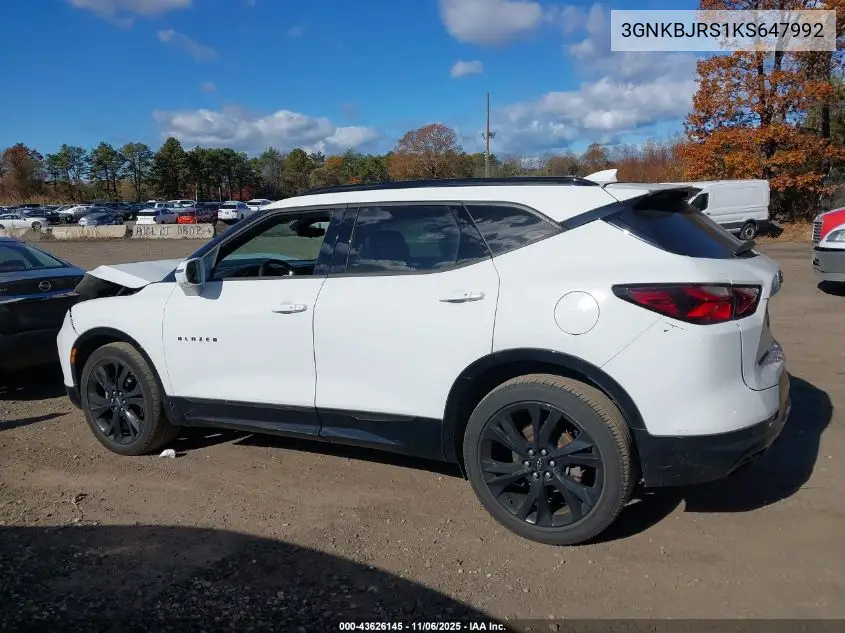 3GNKBJRS1KS647992 2019 Chevrolet Blazer Rs