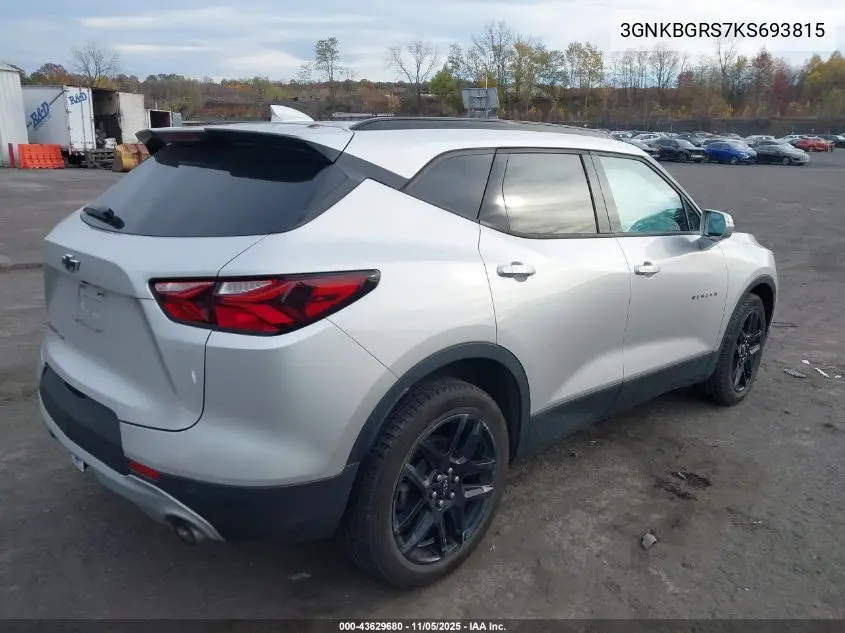 3GNKBGRS7KS693815 2019 Chevrolet Blazer