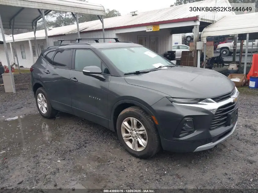 3GNKBGRS2KS644649 2019 Chevrolet Blazer