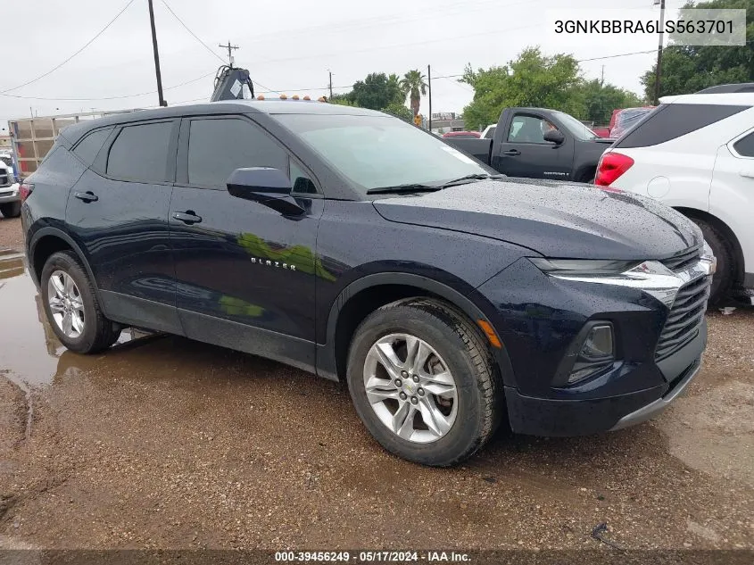 2020 Chevrolet Blazer Fwd 1Lt VIN: 3GNKBBRA6LS563701 Lot: 39456249