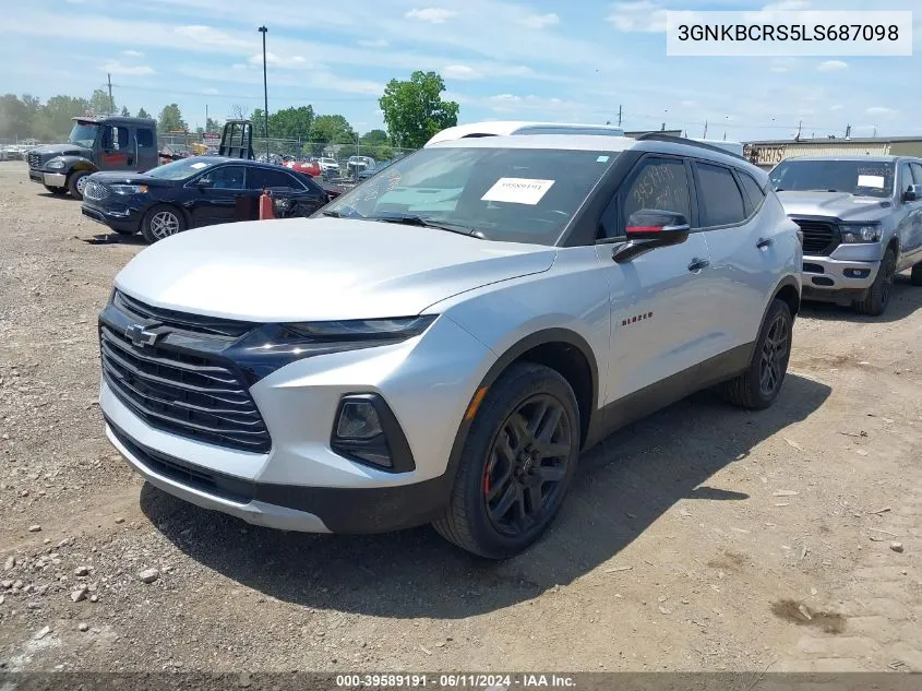 2020 Chevrolet Blazer Fwd 2Lt VIN: 3GNKBCRS5LS687098 Lot: 39589191