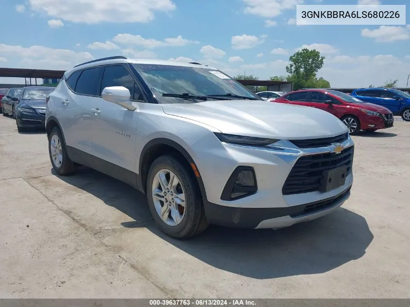 2020 Chevrolet Blazer Fwd 1Lt VIN: 3GNKBBRA6LS680226 Lot: 39637763