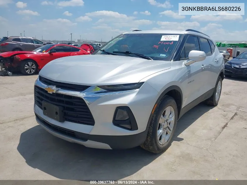 2020 Chevrolet Blazer Fwd 1Lt VIN: 3GNKBBRA6LS680226 Lot: 39637763