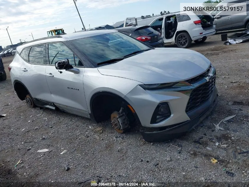 2020 Chevrolet Blazer Awd Rs VIN: 3GNKBKRS0LS579157 Lot: 39648378