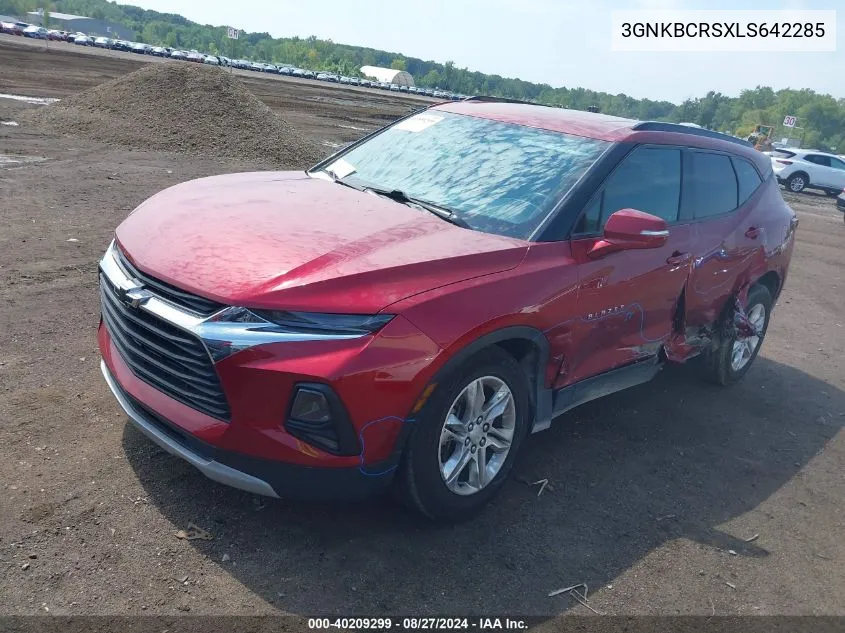 2020 Chevrolet Blazer Fwd 2Lt VIN: 3GNKBCRSXLS642285 Lot: 40209299