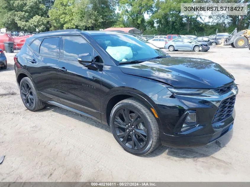 2020 Chevrolet Blazer Fwd Rs VIN: 3GNKBERS7LS718427 Lot: 40216811