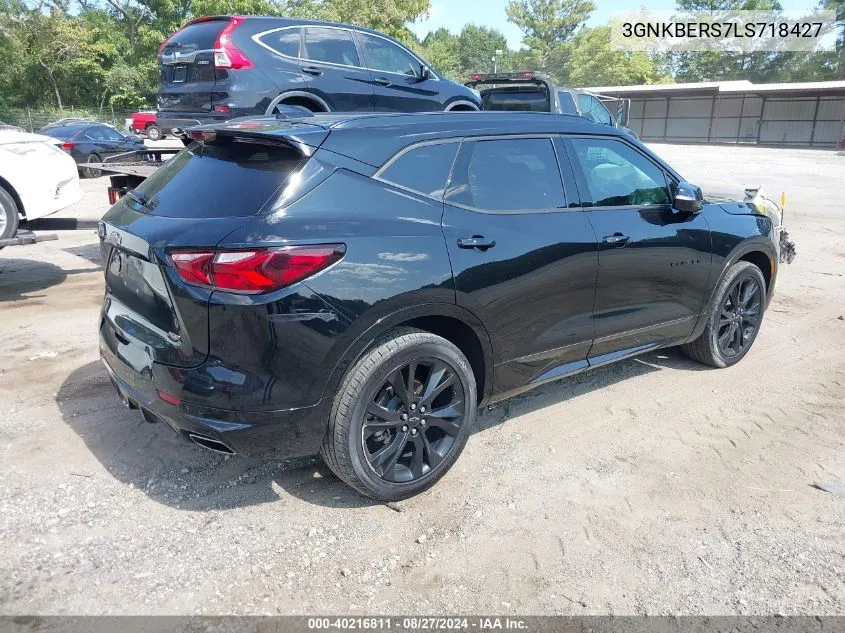 2020 Chevrolet Blazer Fwd Rs VIN: 3GNKBERS7LS718427 Lot: 40216811