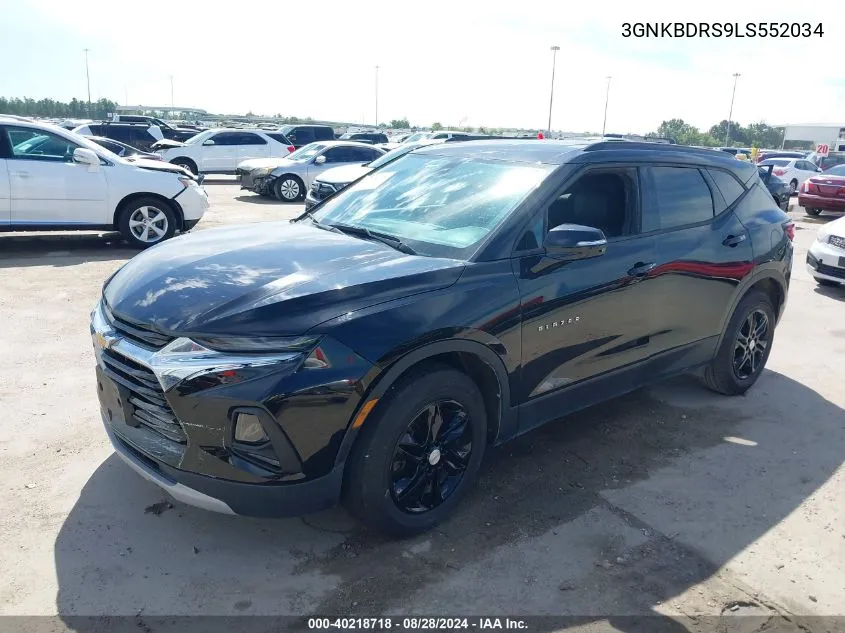 2020 Chevrolet Blazer Fwd 3Lt VIN: 3GNKBDRS9LS552034 Lot: 40218718