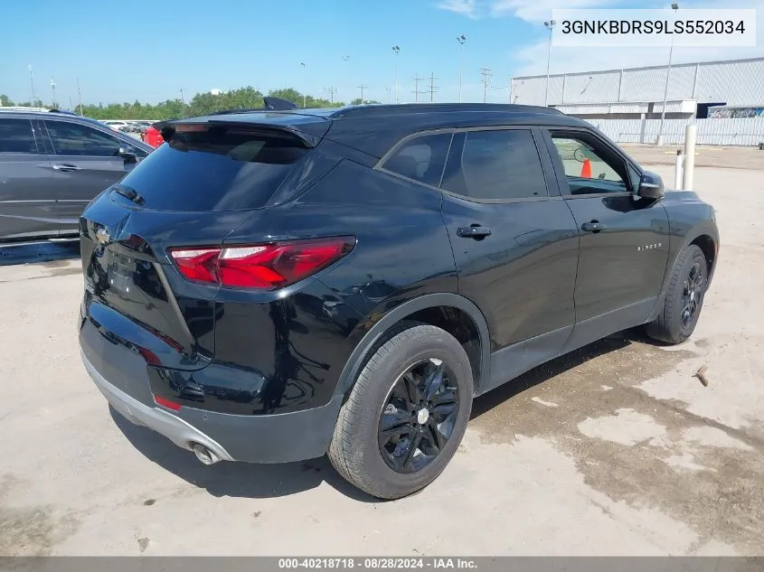 2020 Chevrolet Blazer Fwd 3Lt VIN: 3GNKBDRS9LS552034 Lot: 40218718