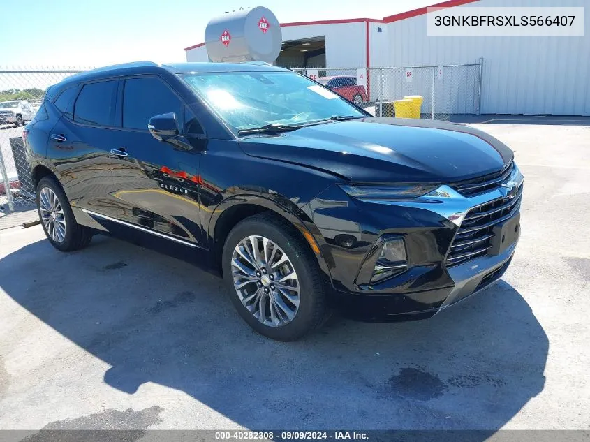 2020 Chevrolet Blazer Fwd Premier VIN: 3GNKBFRSXLS566407 Lot: 40282308