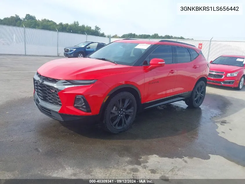 2020 Chevrolet Blazer Awd Rs VIN: 3GNKBKRS1LS656442 Lot: 40309341