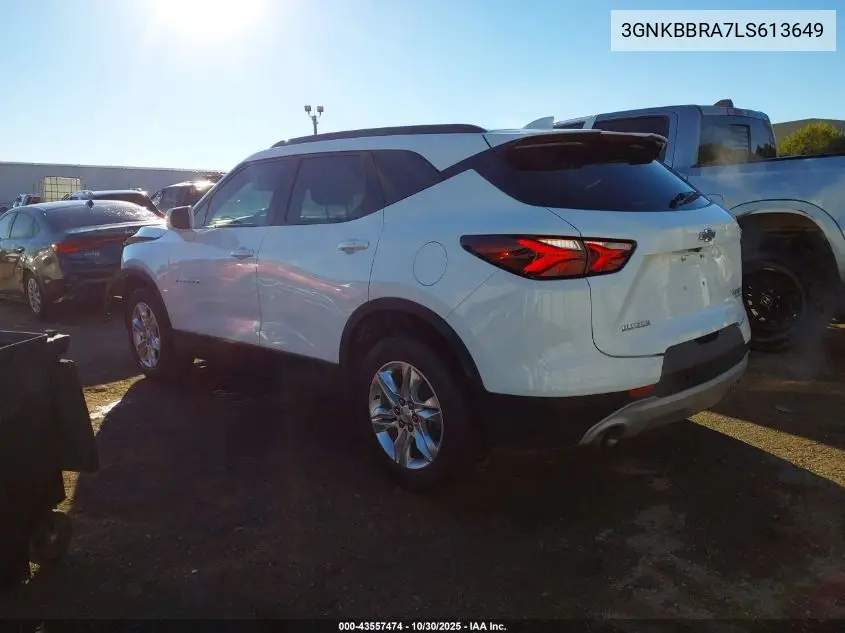 3GNKBBRA7LS613649 2020 Chevrolet Blazer Fwd 1Lt
