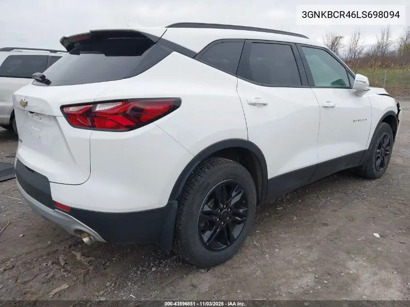3GNKBCR46LS698094 2020 Chevrolet Blazer Fwd 2Lt