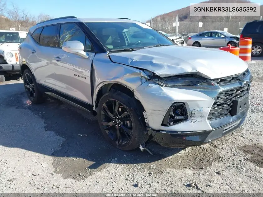 3GNKBKRS3LS685392 2020 Chevrolet Blazer Awd Rs
