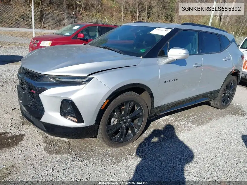 3GNKBKRS3LS685392 2020 Chevrolet Blazer Awd Rs