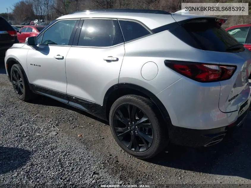 3GNKBKRS3LS685392 2020 Chevrolet Blazer Awd Rs