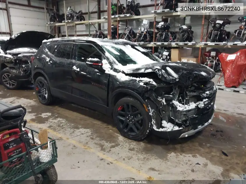 3GNKBHRSXLS672240 2020 Chevrolet Blazer Awd 2Lt