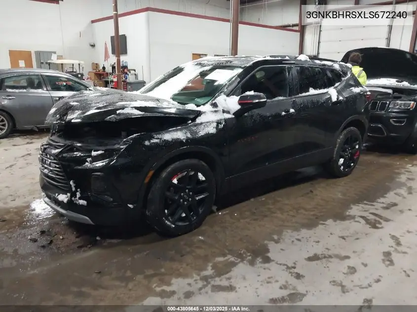 3GNKBHRSXLS672240 2020 Chevrolet Blazer Awd 2Lt