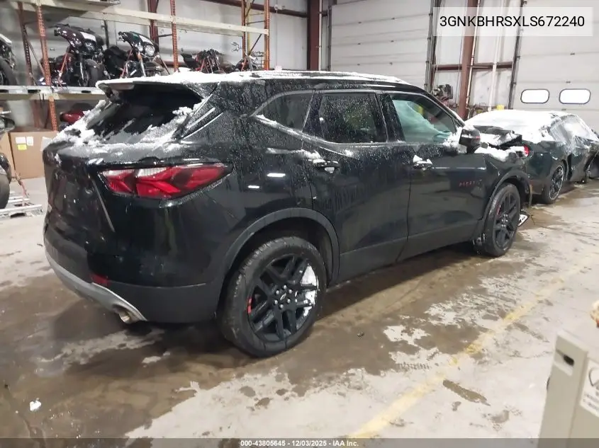 3GNKBHRSXLS672240 2020 Chevrolet Blazer Awd 2Lt