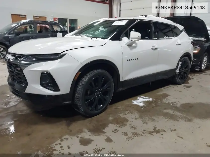 3GNKBKRS4LS569148 2020 Chevrolet Blazer Awd Rs