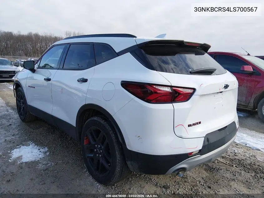 3GNKBCRS4LS700567 2020 Chevrolet Blazer Fwd 2Lt