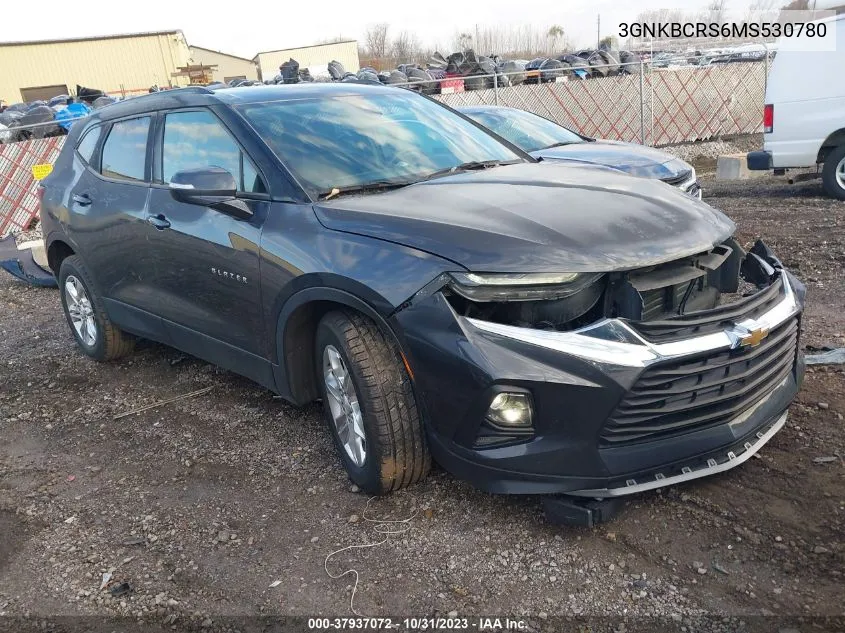 2021 Chevrolet Blazer Lt VIN: 3GNKBCRS6MS530780 Lot: 37937072