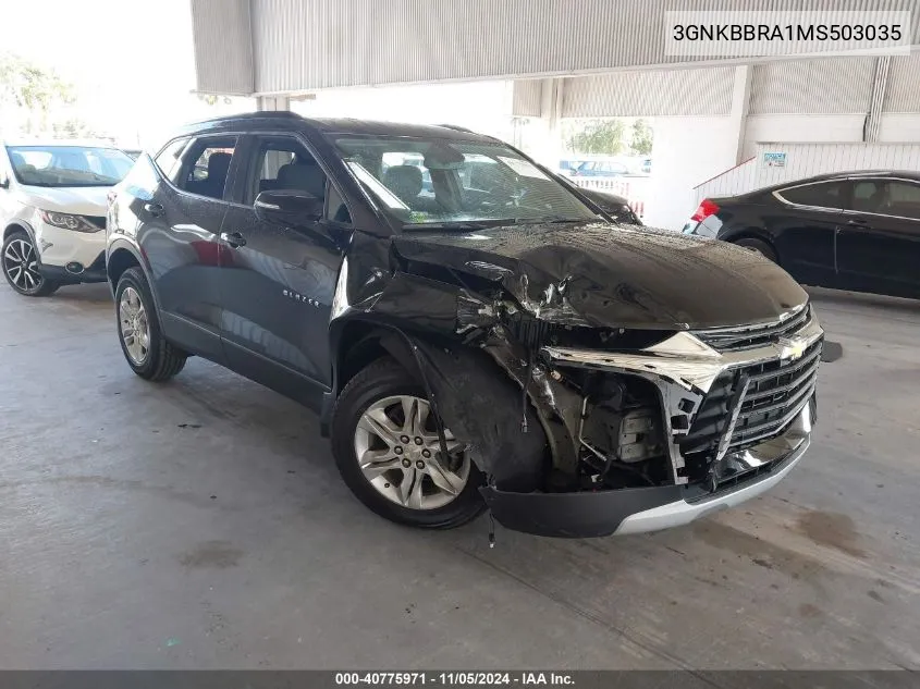 3GNKBBRA1MS503035 2021 Chevrolet Blazer Fwd 1Lt