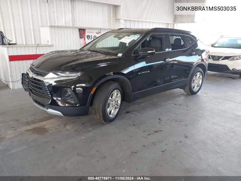3GNKBBRA1MS503035 2021 Chevrolet Blazer Fwd 1Lt