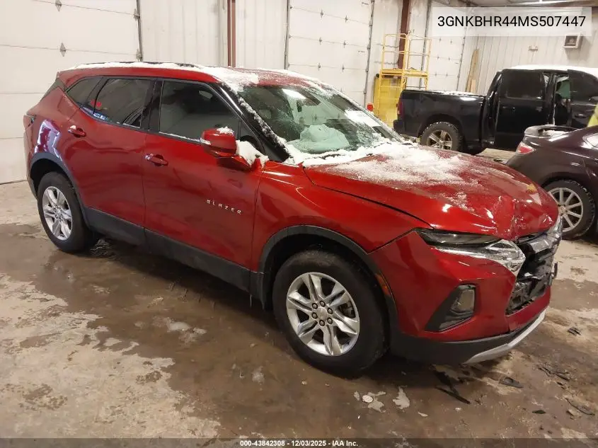 3GNKBHR44MS507447 2021 Chevrolet Blazer Awd 2Lt