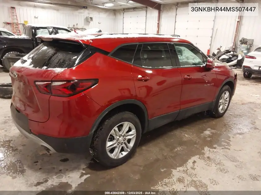 3GNKBHR44MS507447 2021 Chevrolet Blazer Awd 2Lt
