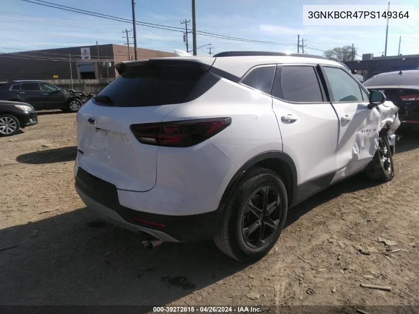 2023 Chevrolet Blazer Fwd 2Lt VIN: 3GNKBCR47PS149364 Lot: 39272815