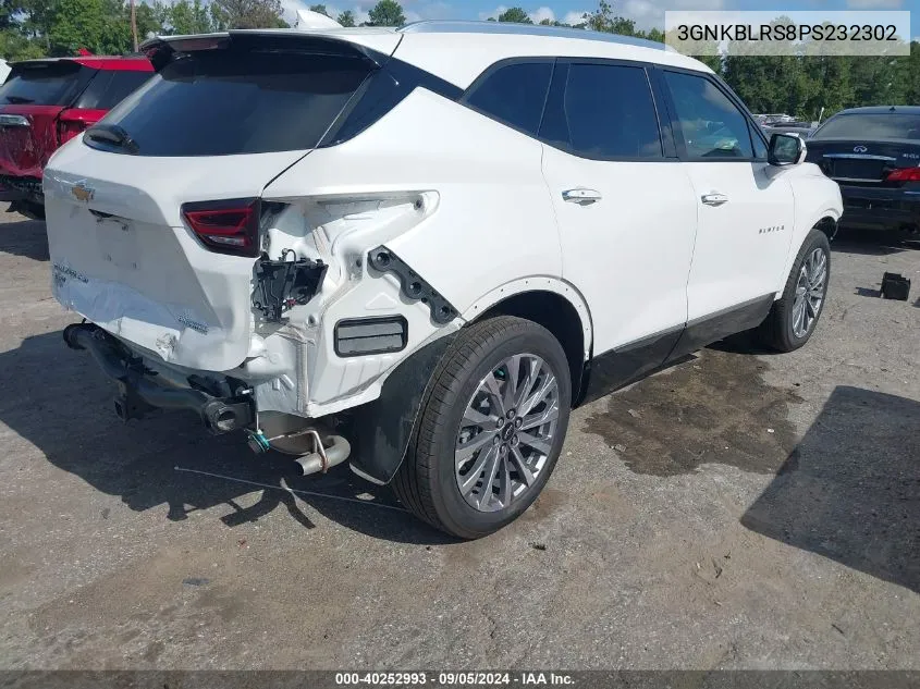 2023 Chevrolet Blazer Awd Premier VIN: 3GNKBLRS8PS232302 Lot: 40252993