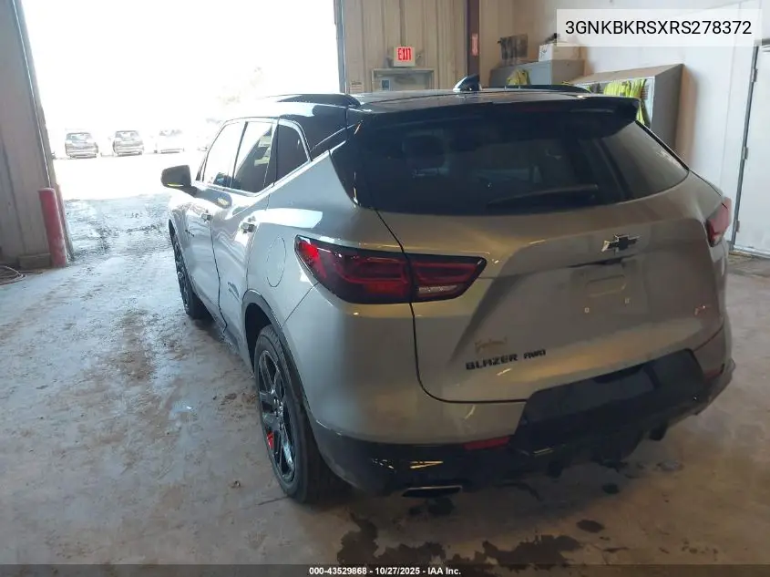 3GNKBKRSXRS278372 2024 Chevrolet Blazer Awd Rs