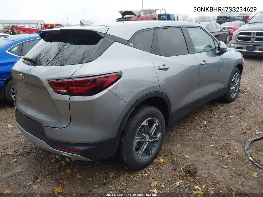 3GNKBHR47SS234629 2025 Chevrolet Blazer Awd 2Lt