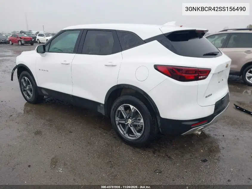 3GNKBCR42SS156490 2025 Chevrolet Blazer Fwd 2Lt