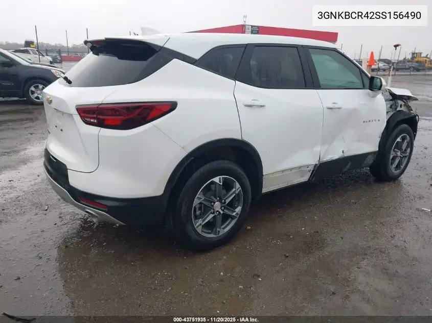 3GNKBCR42SS156490 2025 Chevrolet Blazer Fwd 2Lt