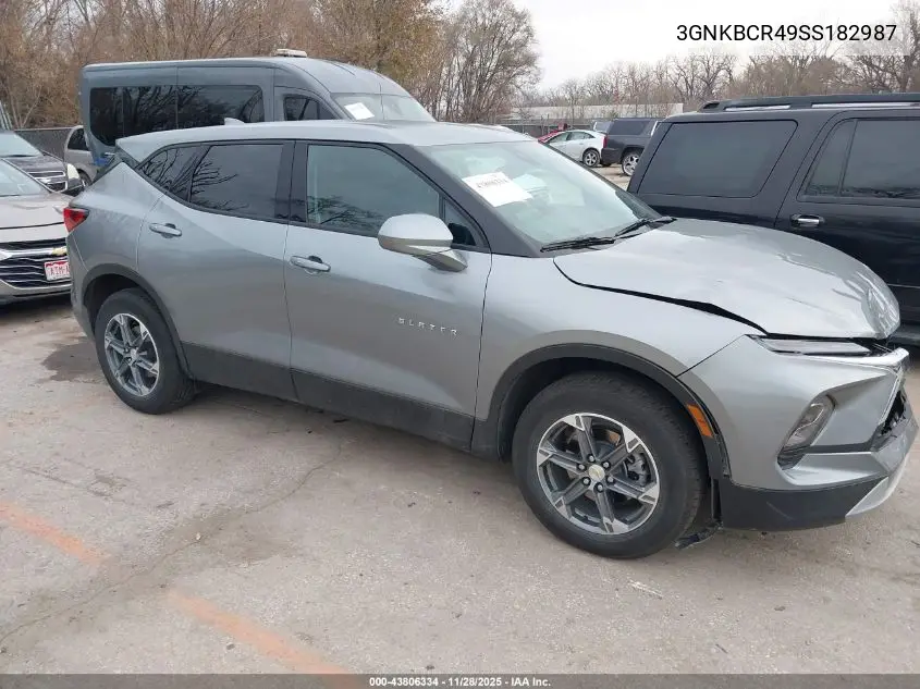 3GNKBCR49SS182987 2025 Chevrolet Blazer Fwd 2Lt