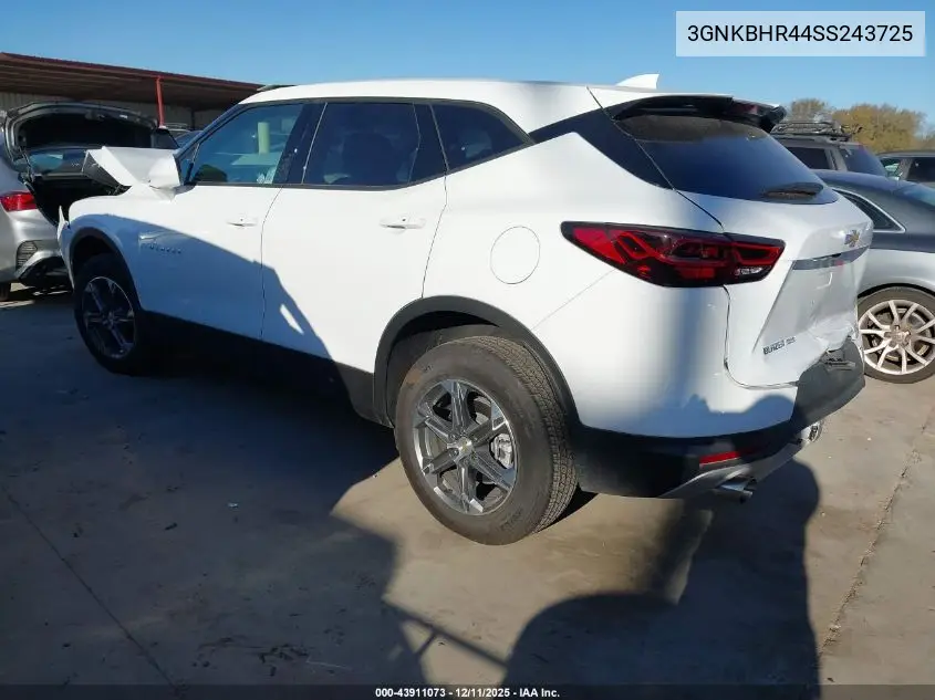 3GNKBHR44SS243725 2025 Chevrolet Blazer Awd 2Lt