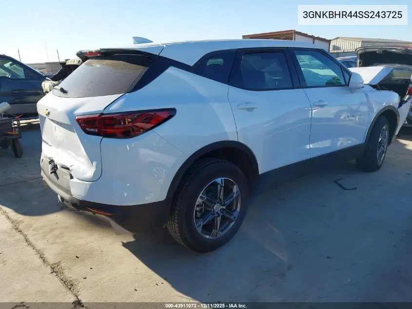 3GNKBHR44SS243725 2025 Chevrolet Blazer Awd 2Lt