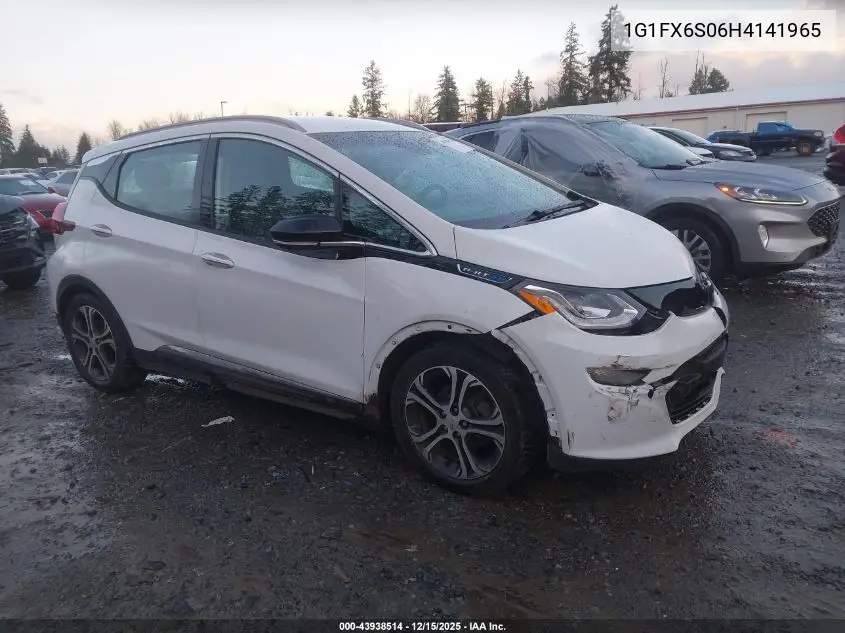 1G1FX6S06H4141965 2017 Chevrolet Bolt Ev Premier