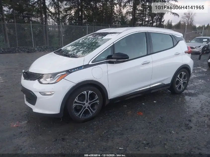 1G1FX6S06H4141965 2017 Chevrolet Bolt Ev Premier