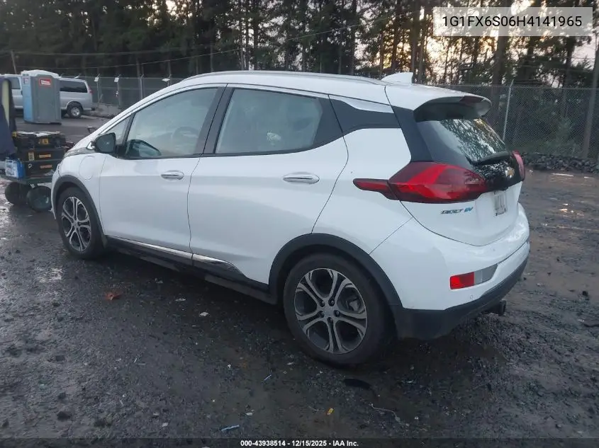 1G1FX6S06H4141965 2017 Chevrolet Bolt Ev Premier