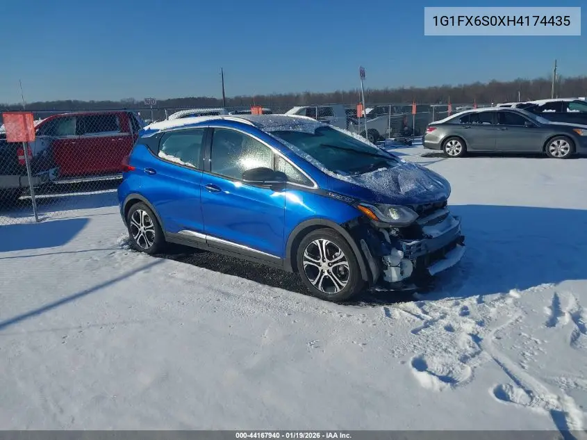 1G1FX6S0XH4174435 2017 Chevrolet Bolt Ev Premier
