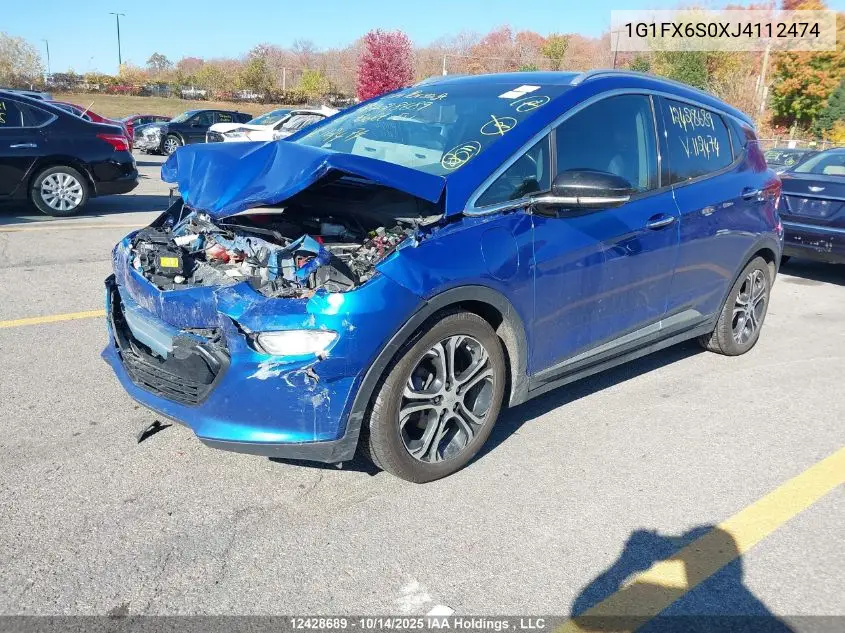 1G1FX6S0XJ4112474 2018 Chevrolet Bolt Ev Premier
